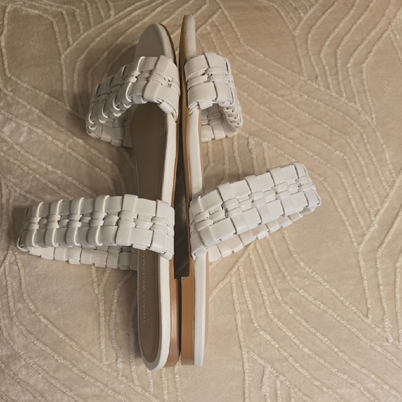 Stuart Weitzman White Braided Sandals - Picture 12 of 13